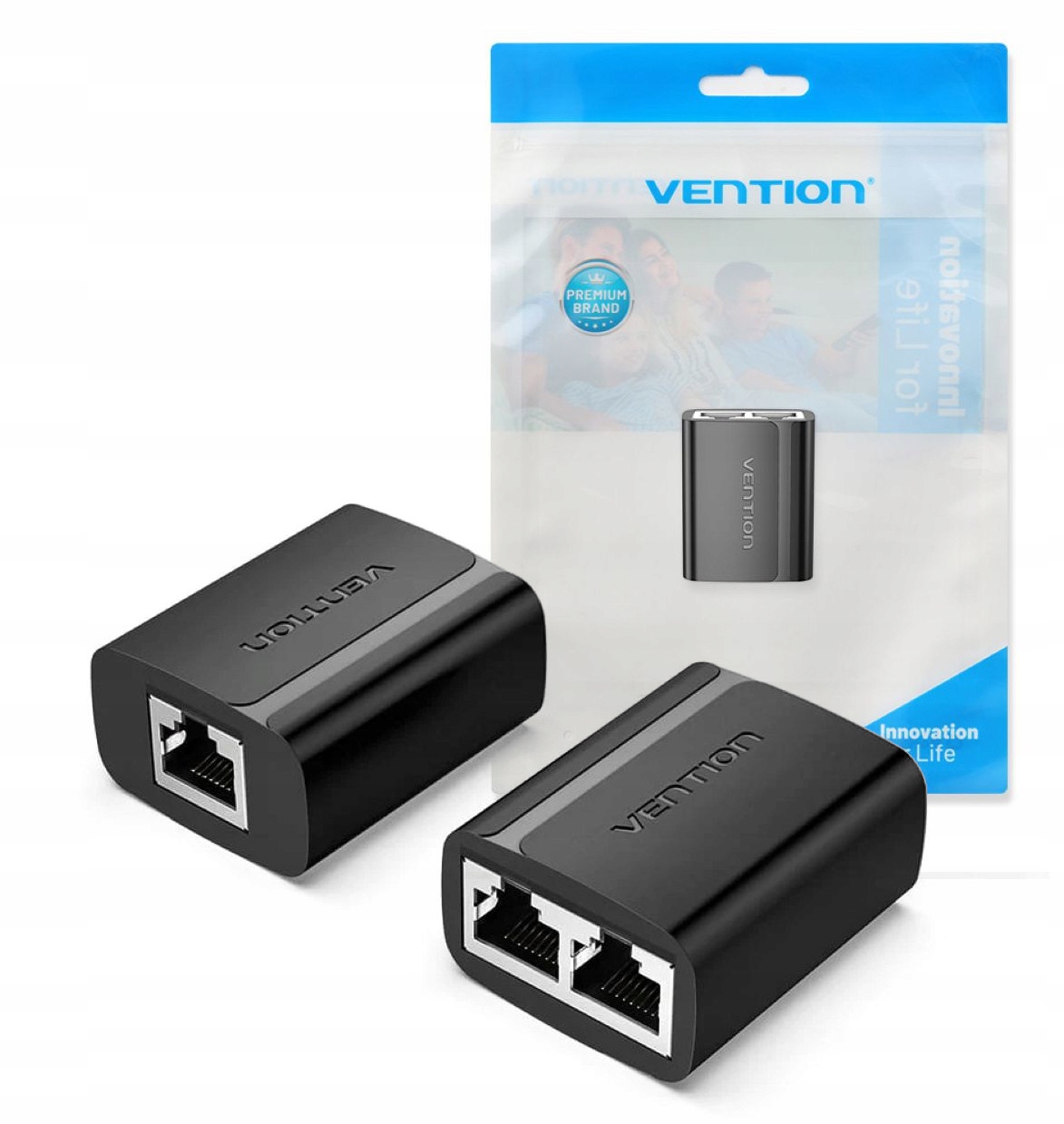 Spliter Vention rozgałęźnik rozdzielacz 2x RJ45 Lan