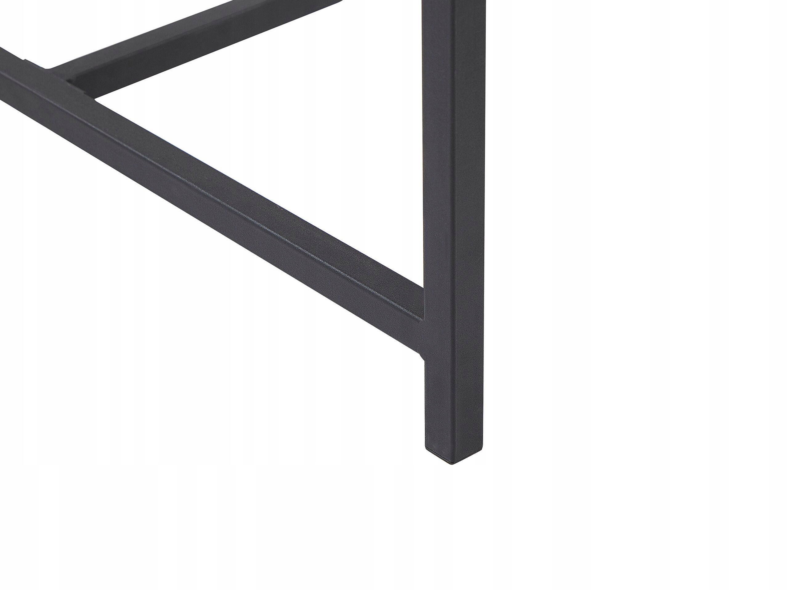 Zestaw do jadalni stół i 4 krzesła brązowy Kształt blatu prostokątny