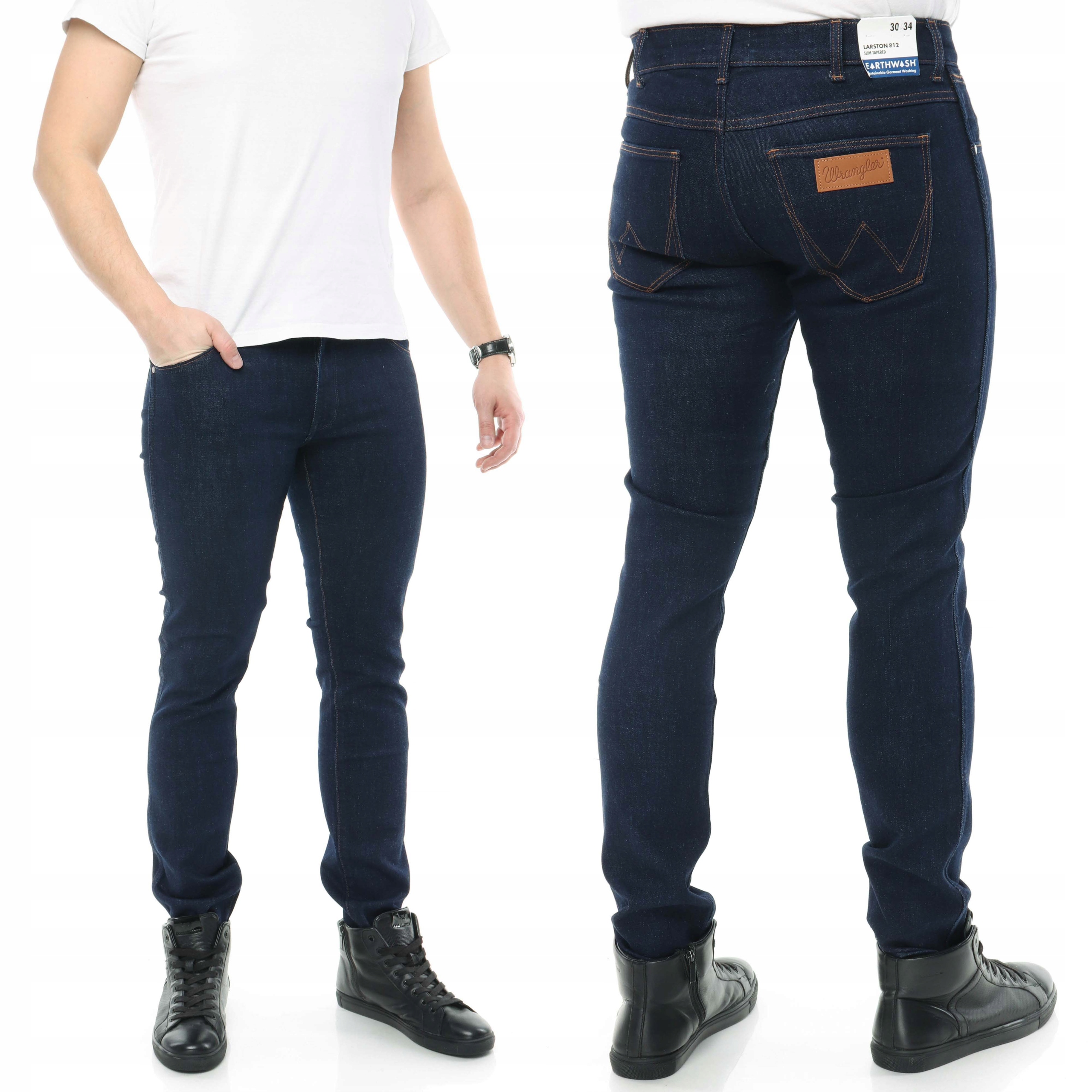 Wrangler Larston spodnie męskie jeans slim W36 L32
