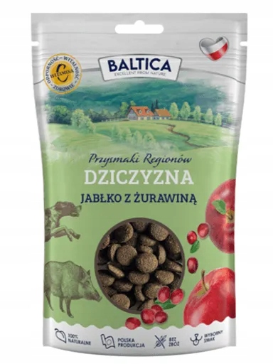 4x Baltica Tréninkové Pamlsky Pro Psa Zvěřina S Jablkem 100 G