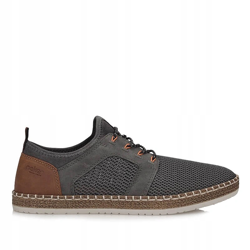 Pánské polobotky Rieker B5252-45 šedé, nazouvací