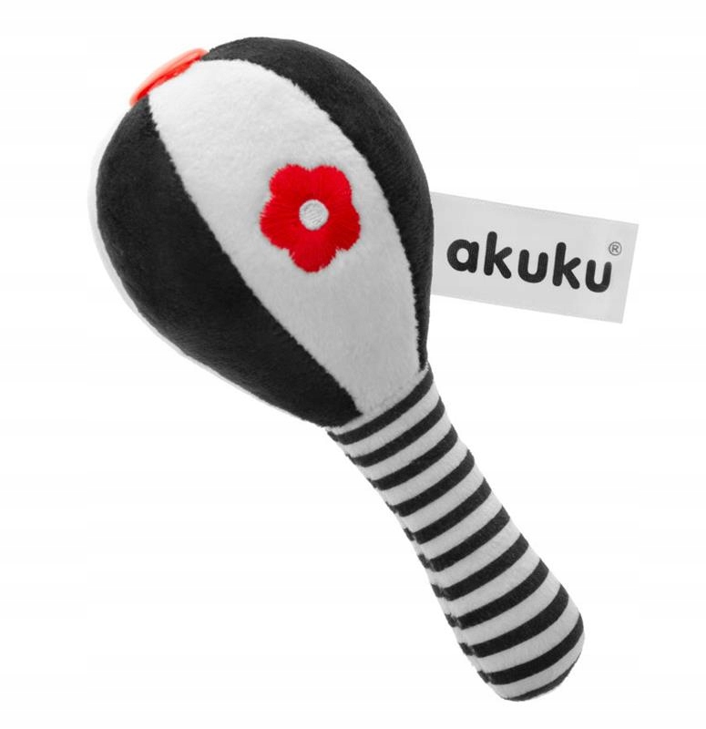 

Akuku Pluszowa Grzechotka kontrastowa Sensoryczna