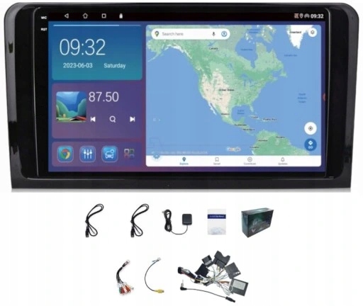 Rádio Navigácia Gps Mercedes ML W164 Wifi Carplay Usb 4GB 64GB