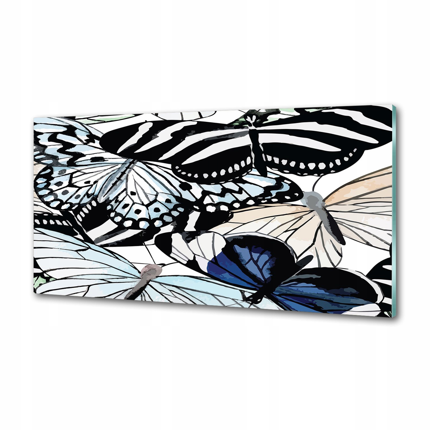 Panel do kuchyne Motýle a kvety 120 x 60 cm Lepidlo