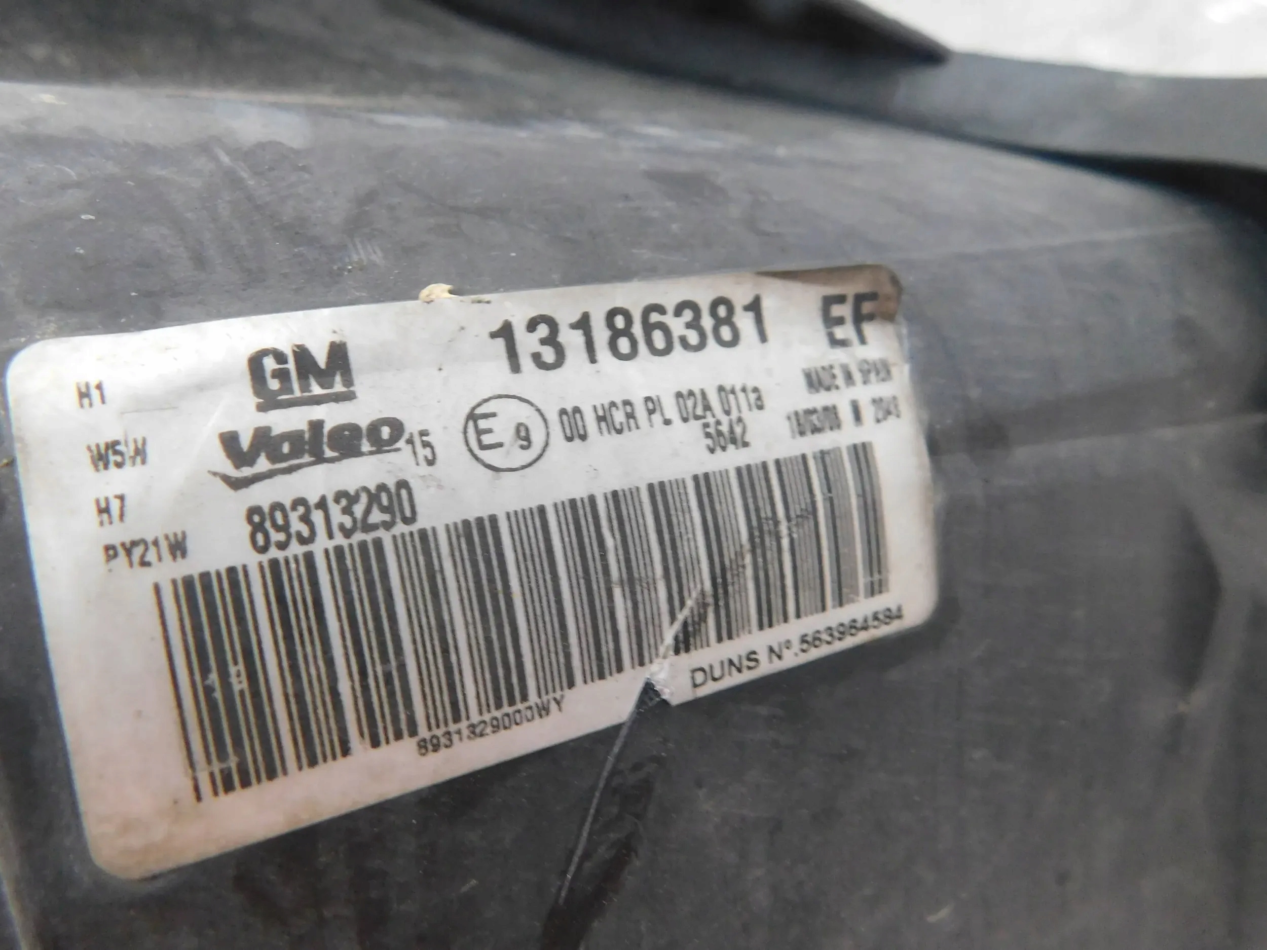 REFLEKTOR light left OPEL CORSA D