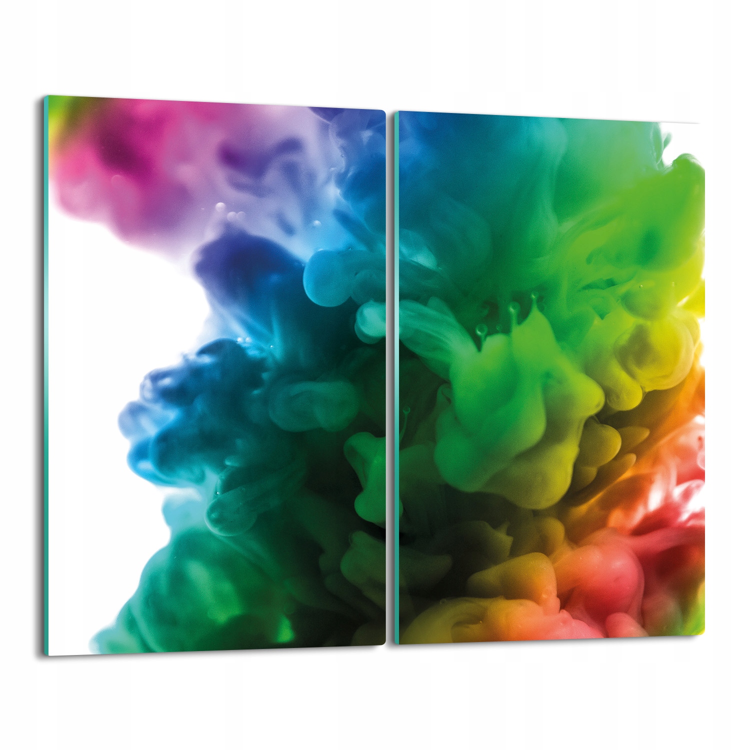 splashback ze skla Tečová barva voda 2x 30x52