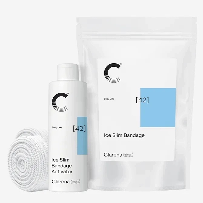 Zeštíhlující bandáž Clarena Ice Slim Bandage x2 aktivátor 200 ml