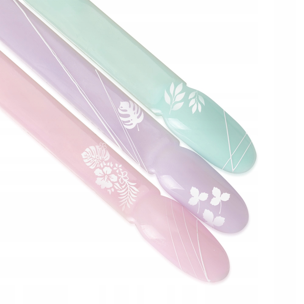 BLASZKA DO STEMPLI ZE WZORKAMI SZABLON DO PAZNOKCI Kolor dominujący srebrny