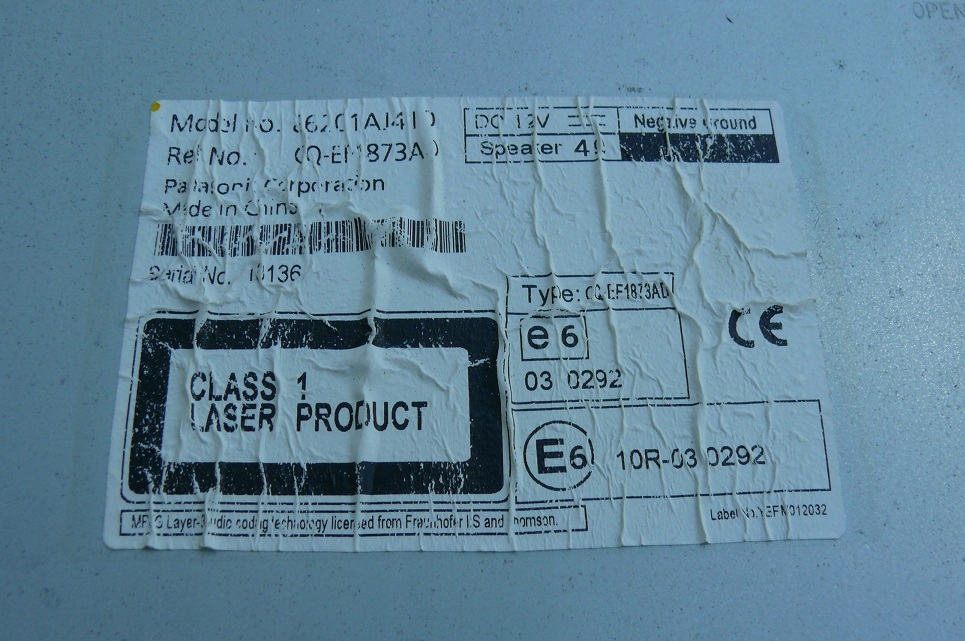 RADIO CD changer 6-CD SUBARU LEGACY V 5