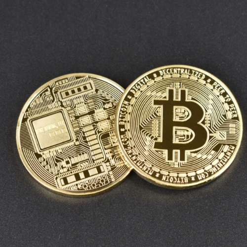 

Bitcoin Btc Złota Moneta Kolekcjonerska Kapsel