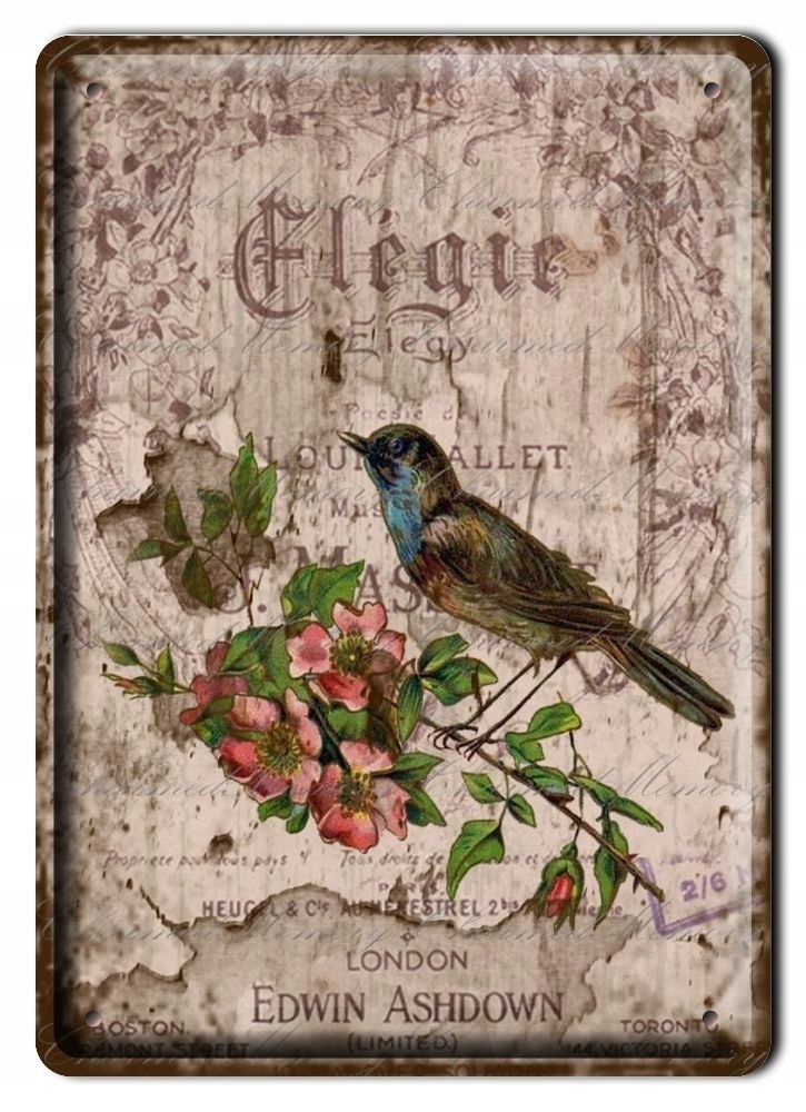 Londyn Metalowa Szyld Plakat Vintage Retro #00907
