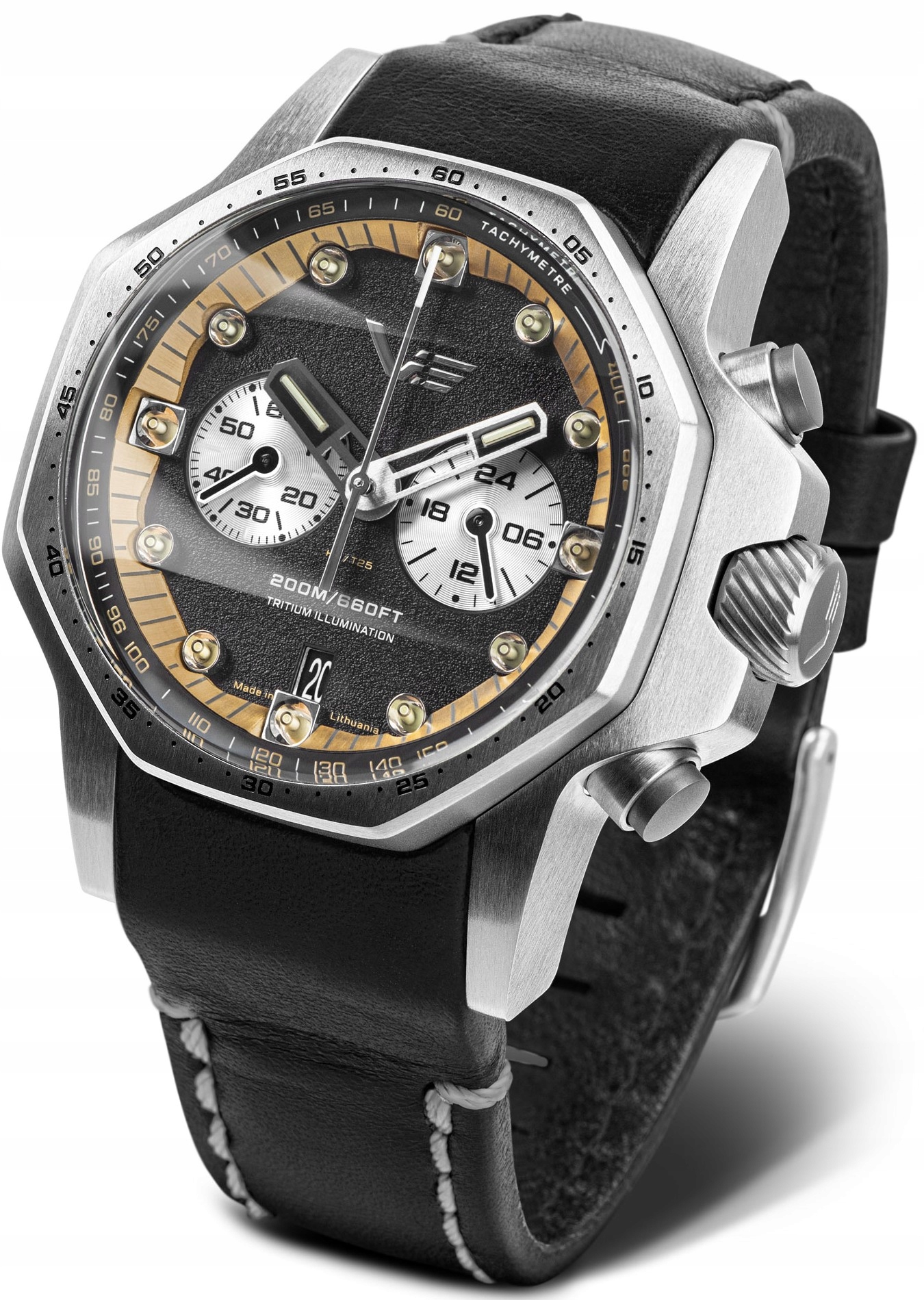 Nové originální hodinky Vostok Europe VK64-640A698 Atomic Age Sakharov Line