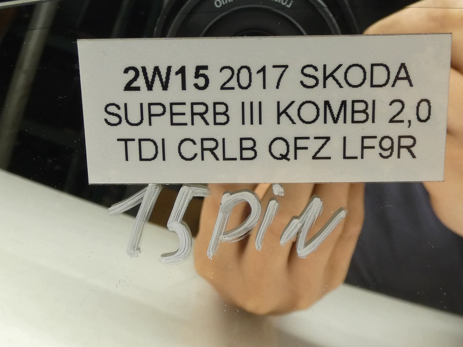 mirror exterior left SKODA SUPERB III LF9R 15 PIN