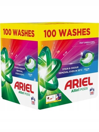 Levně Kapsle na praní Ariel All-in-1 Pods 100 praní 100 ks