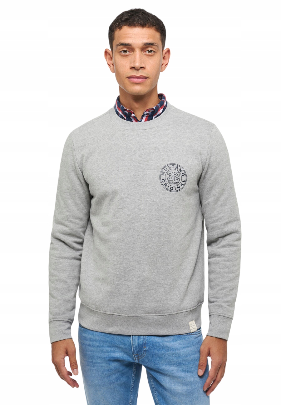 Mustang BLUZA MĘSKA szara BEN CN CIRCLE r. XXL Model Mustang Ben Cn Circle