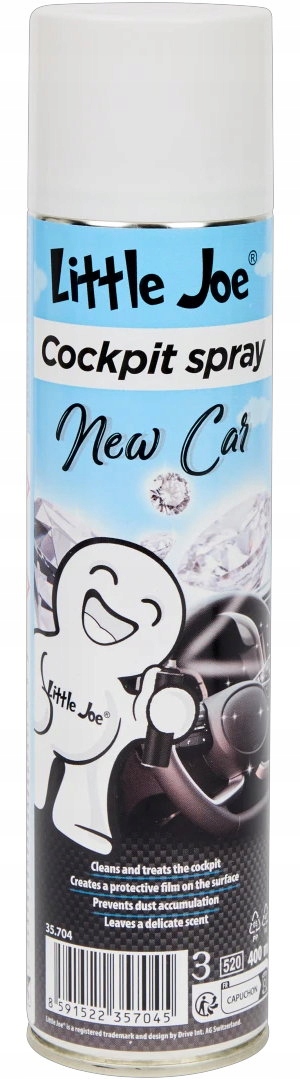 Spray do kokpitu deski rozdzielczej Little Joe New Car