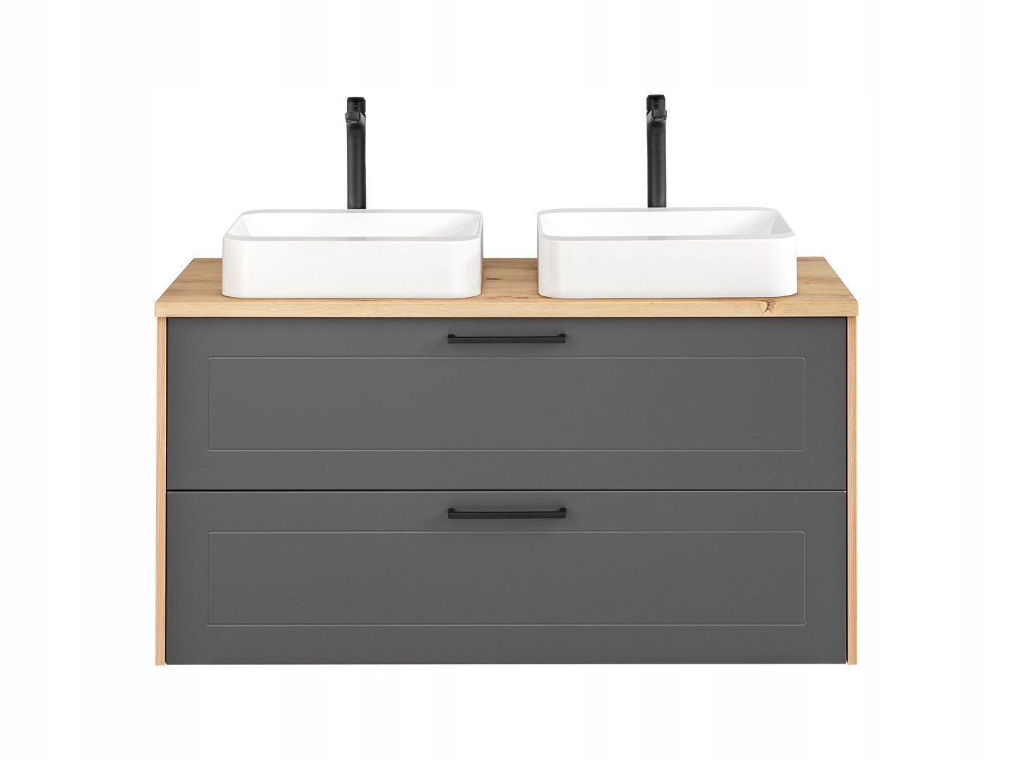 SZAFKA UMYWALKAMI 120CM MADERA DĄB ARTISAN GRAFIT Wysokość mebla 61 cm