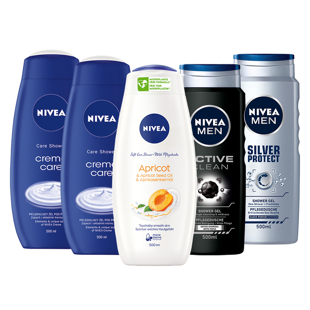 

Nivea Żele pod prysznic damsko – męskie 5x 500ml