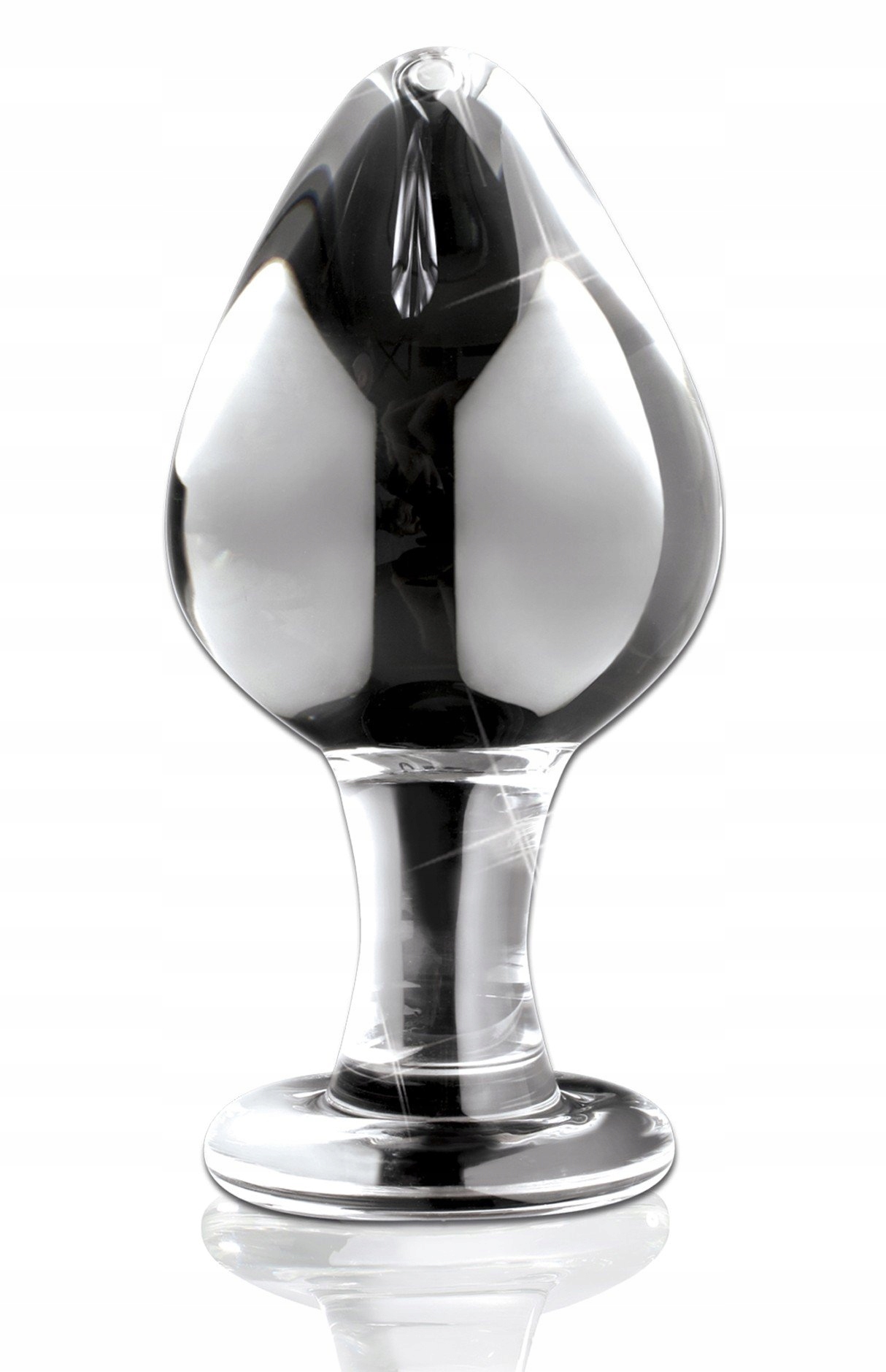 Szklany korek analny długość 9 cm