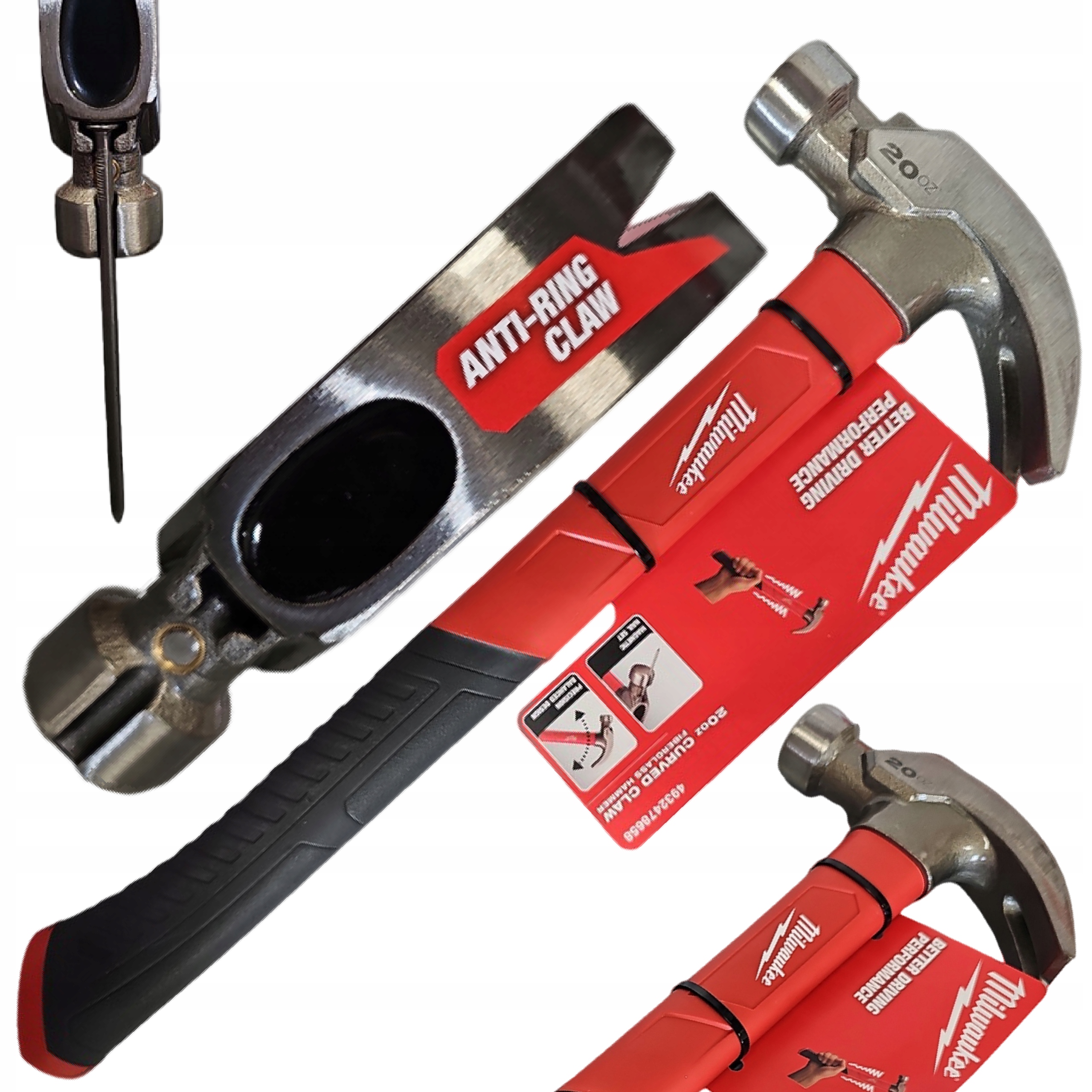 Młotek Ciesielski Z Włókna Szklanego 570g Milwaukee