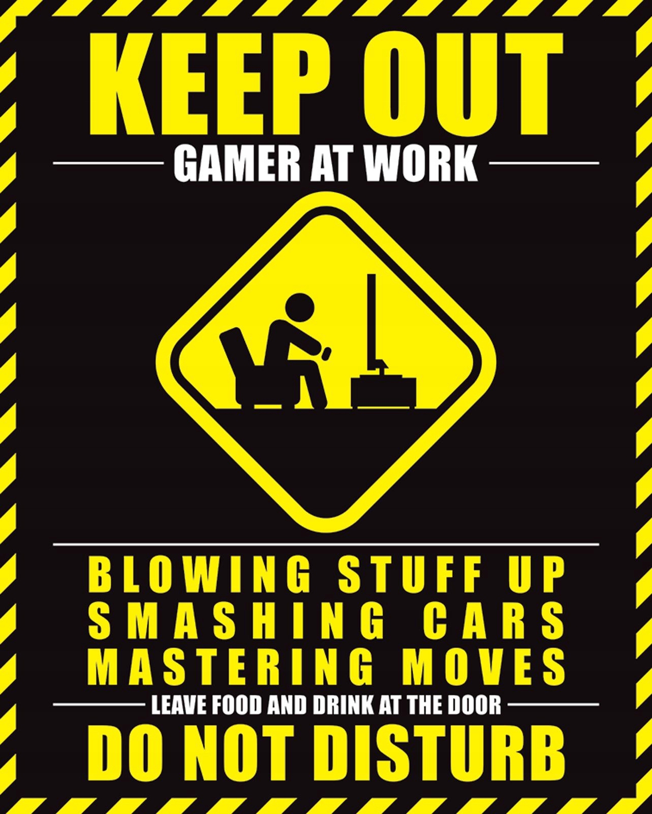 

Plakat do pokoju gracza Gamer At Work 40x50 cm