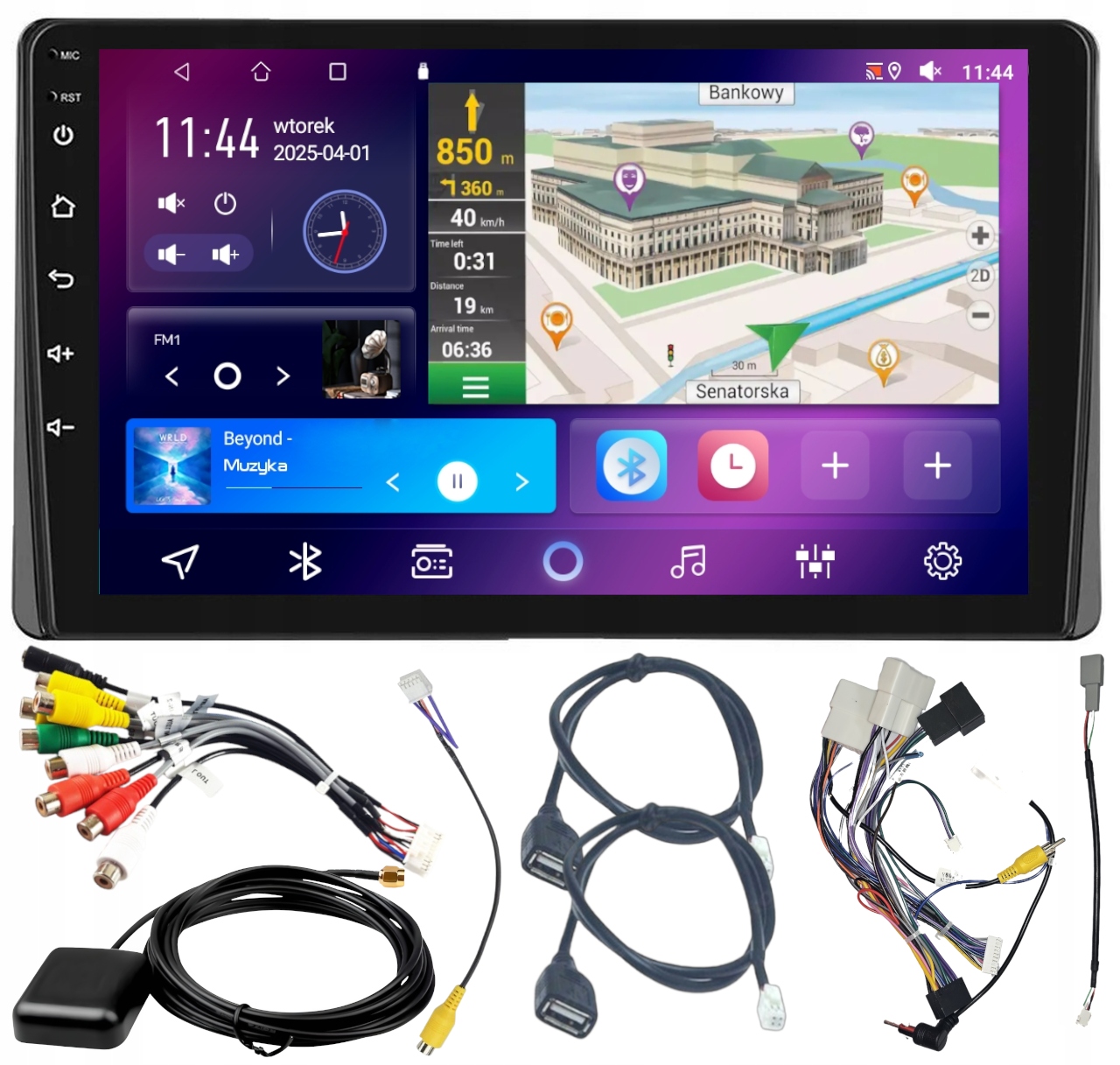 Autorádio Toyota Auris 2013-2018 Wifi Carplay Bt Usb 4GB 64GB