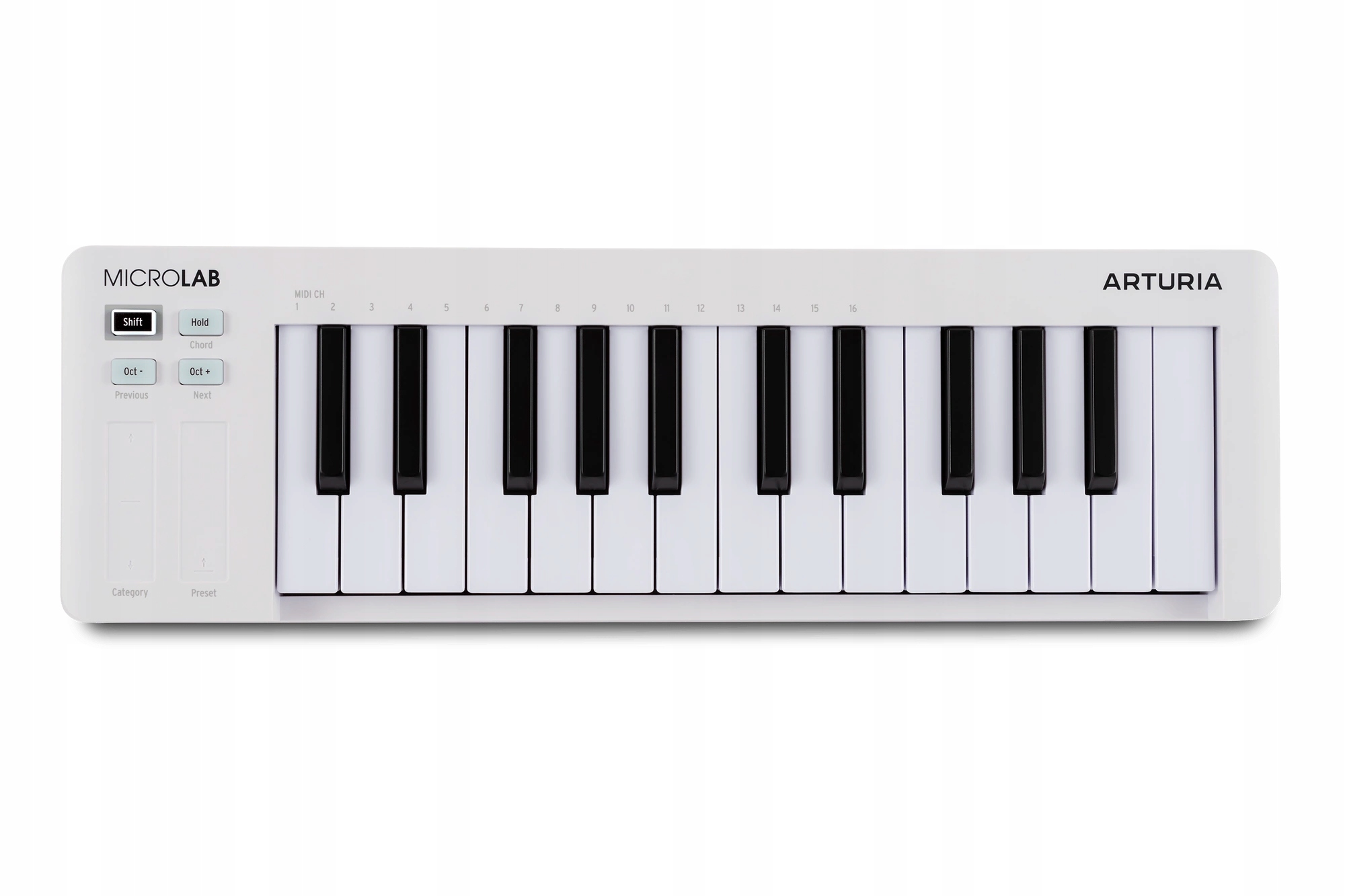 Arturia MicroLab mk3 White – MIDI ovládací klávesnice