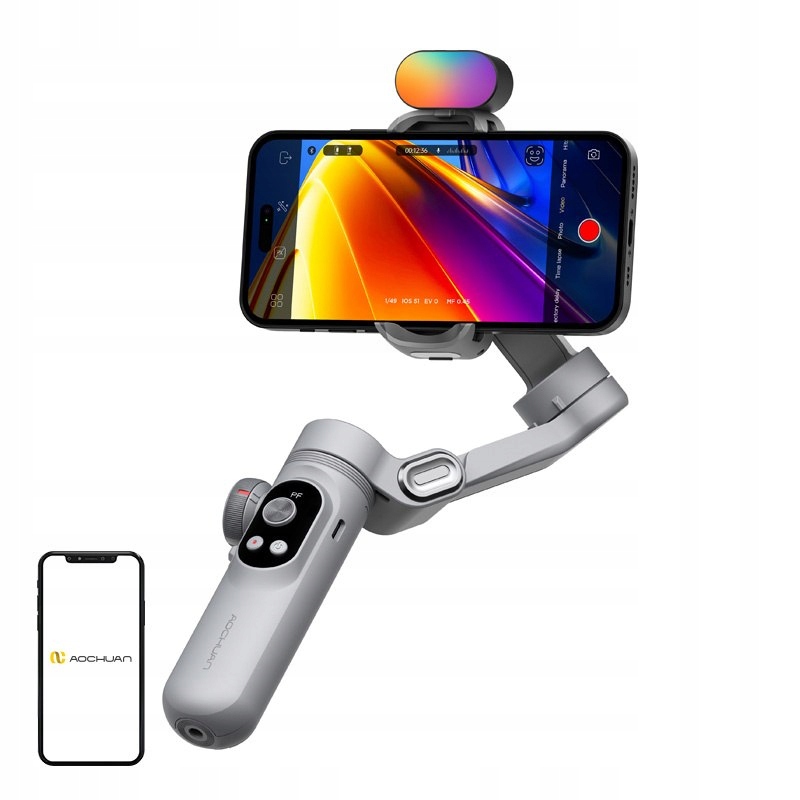 Gimbal Aochuan X Pro s Rgb osvětlením (šedý)