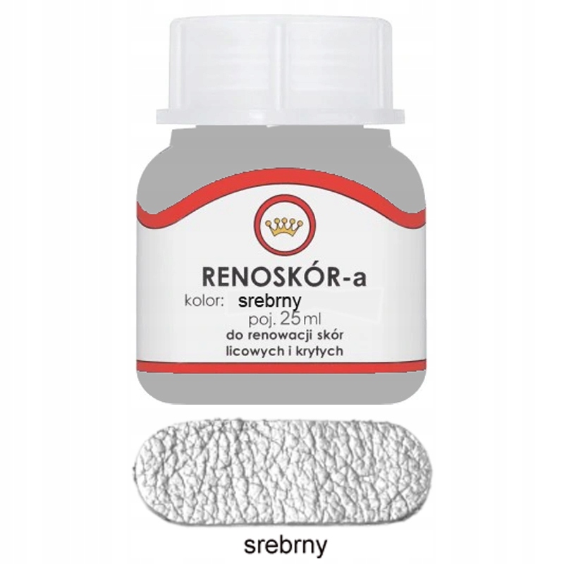 

Renoskór Farba Lakier Do Skóry Srebrny