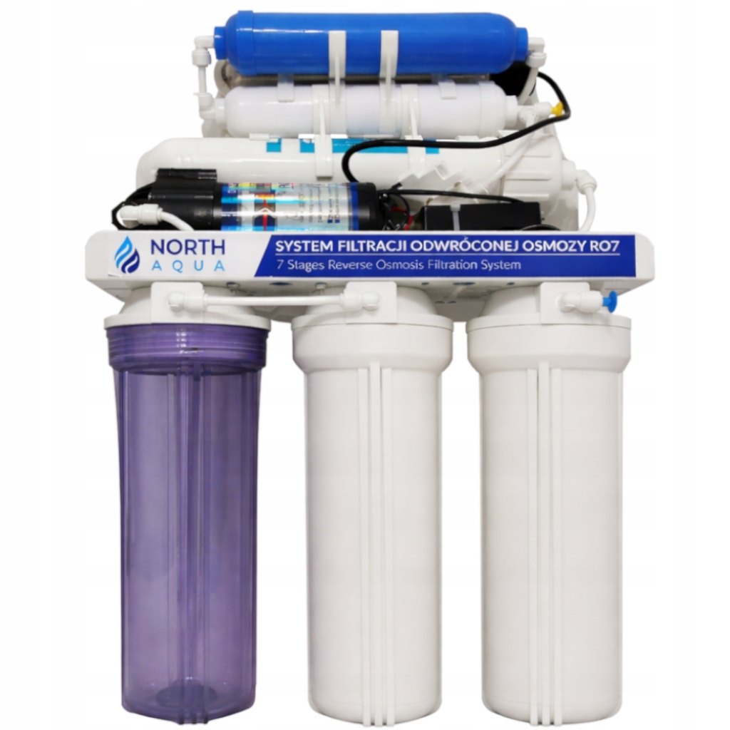 System Filtracji Wody North Aqua RO7 100 Gpd Podzlewowy Z Pompą Zestaw