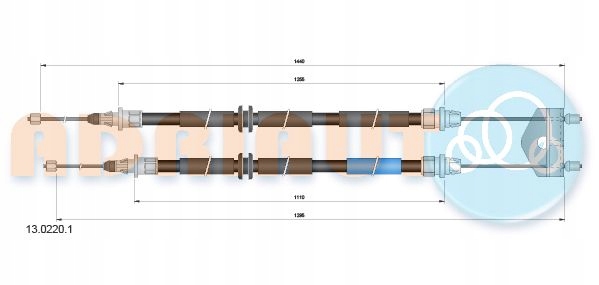 LINKA HAMULCA RĘCZNEGO 13.0220.1 ADRIAUTO FORD Stan opakowania oryginalne
