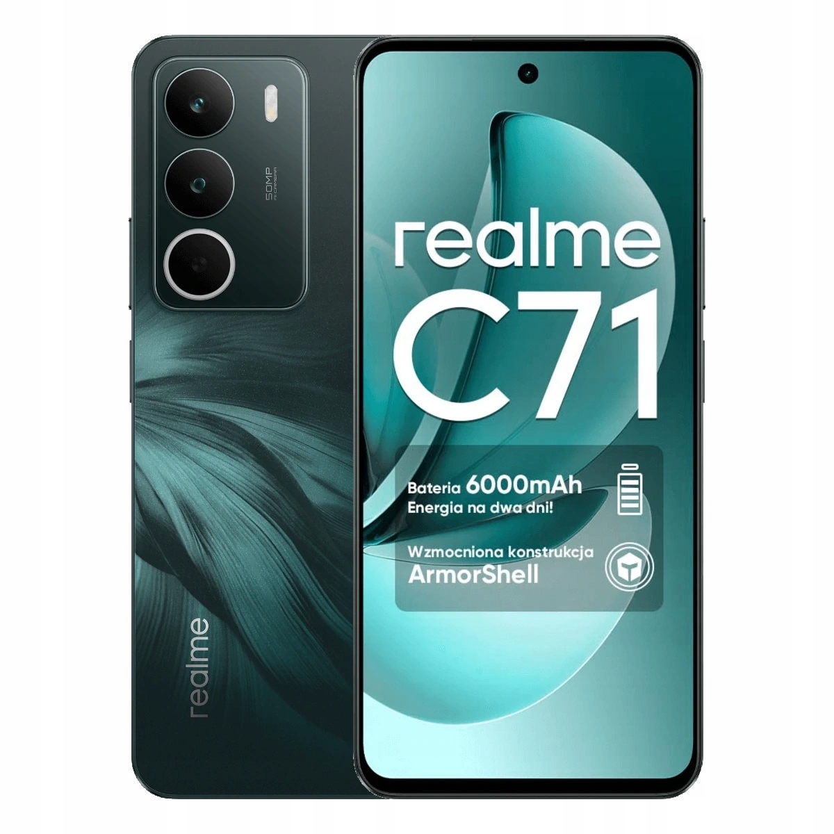 Telefon Realme C71 8/256GB Dual Sim Zielony 6000 mAh