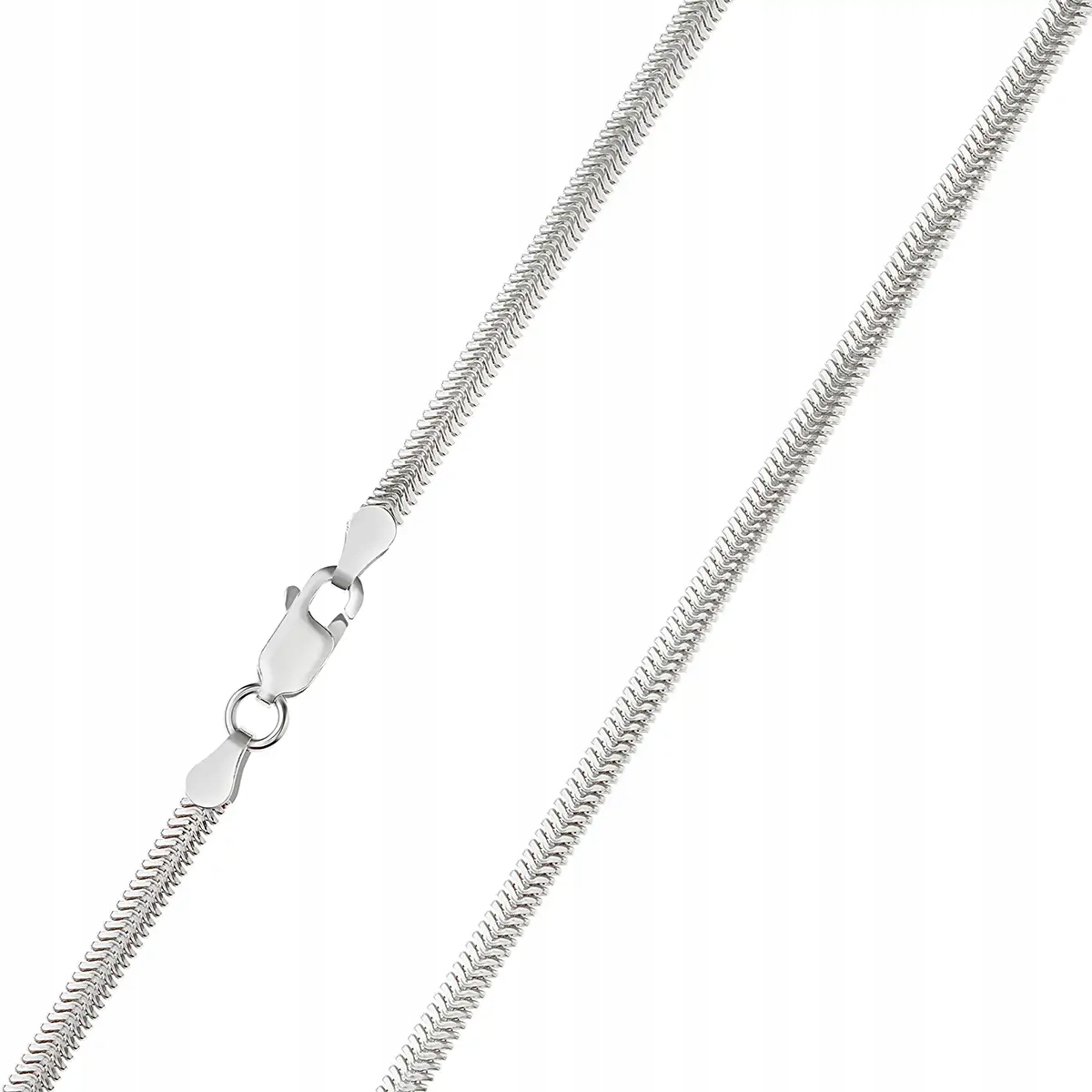 Stříbrný řetízek zmijka lanko dámský náhrdelník 45 cm 3.5 mm velmi pěkný