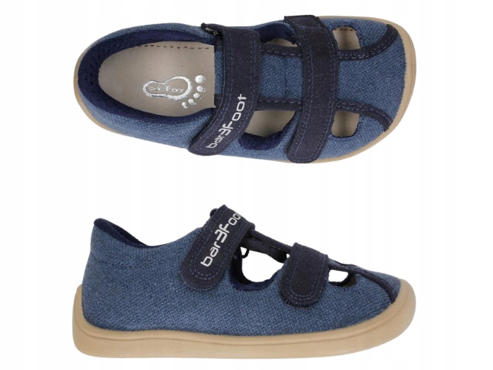 Sandałki Kapcie Dziecięce 3F Barefoot Boso 3BE25/V8R Navy Blue R.24
