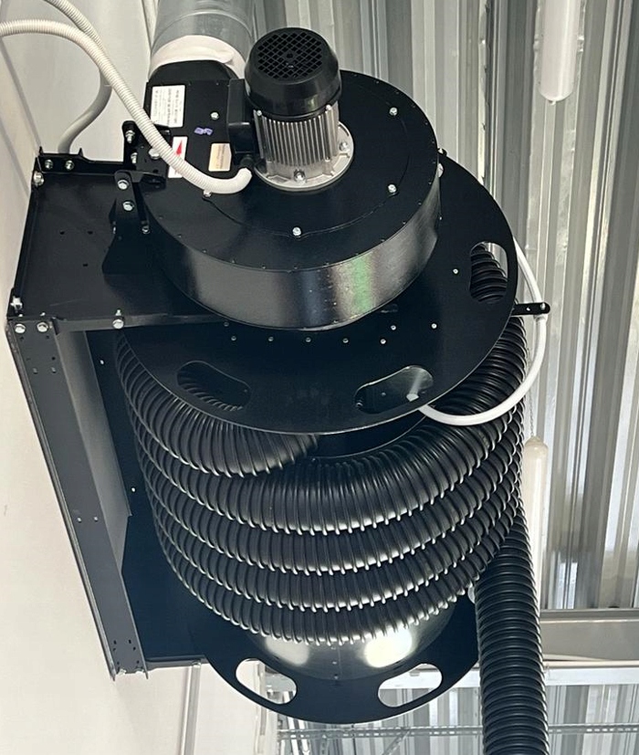 BĘBNOWY ODSYSACZ WYCIĄG SPALIN ELEKTRYCZNE ZWJADŁO 100MM 12,5M OSOBOWE BUS Marka inna