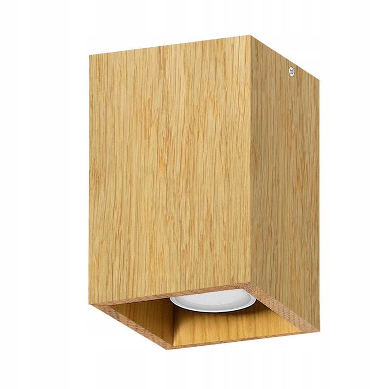 Svietidlo Stropné Svietidlo 10x15 cm Dubová GU10 Led Nástenná stropná lampa Halogénová