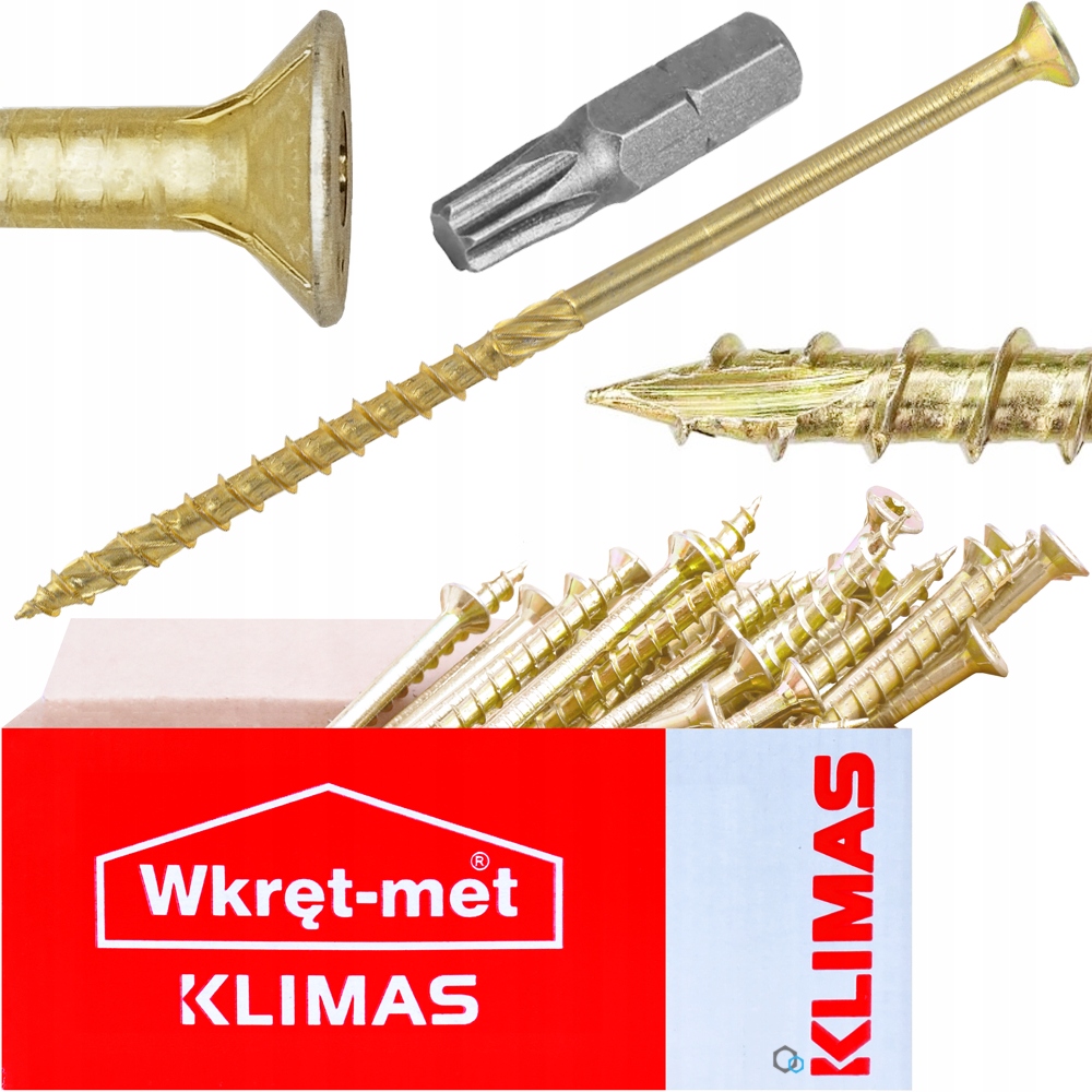 

Wkręty Ciesielskie 10x140 Torx Łeb Stożkowy 50szt