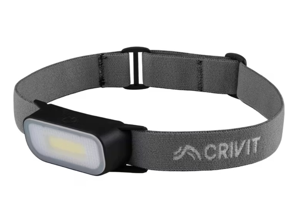 Latarka czołowa na baterie Led Crivit Szara