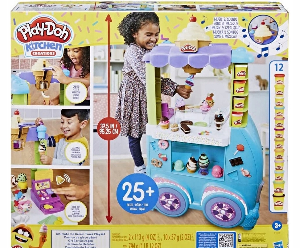 

Play-Doh Wielka Lodziarnia Na Kółkach Ciastolina