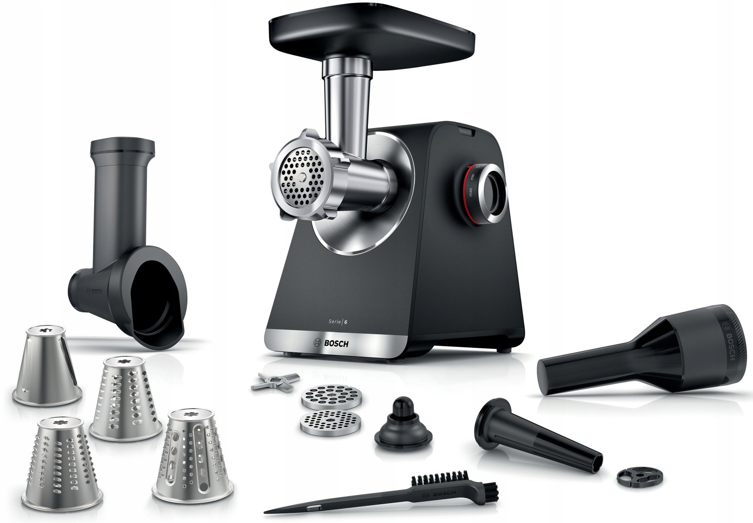 Maszynka do mięsa Bosch Serie 6 MFWS640B 2100W Bieg wsteczny 2 prędkości