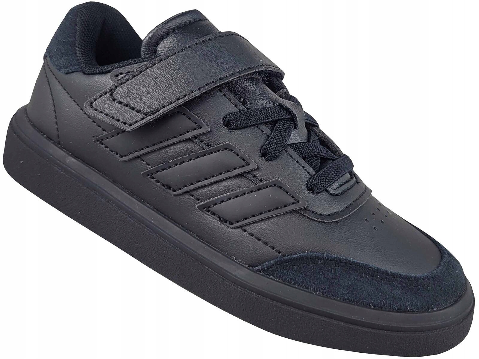 Adidas Courtblock El ID6508 Buty Dziecięce Trampki Na Rzepy Gumki Czarne
