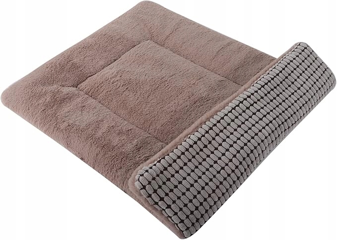 Levně Pelíšek pro psa měkká oboustranná podložka 75 cm x 50 cm hnědá Pet Sppties