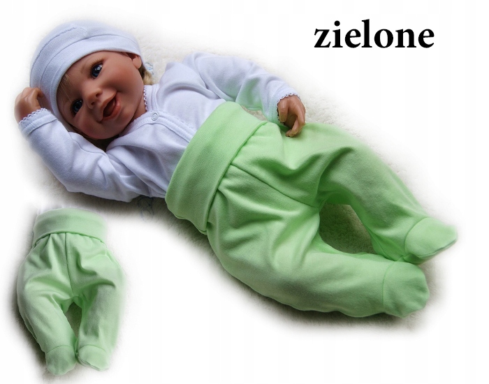 

Półśpioszki śpioszki 62 ze stopką bawełniane
