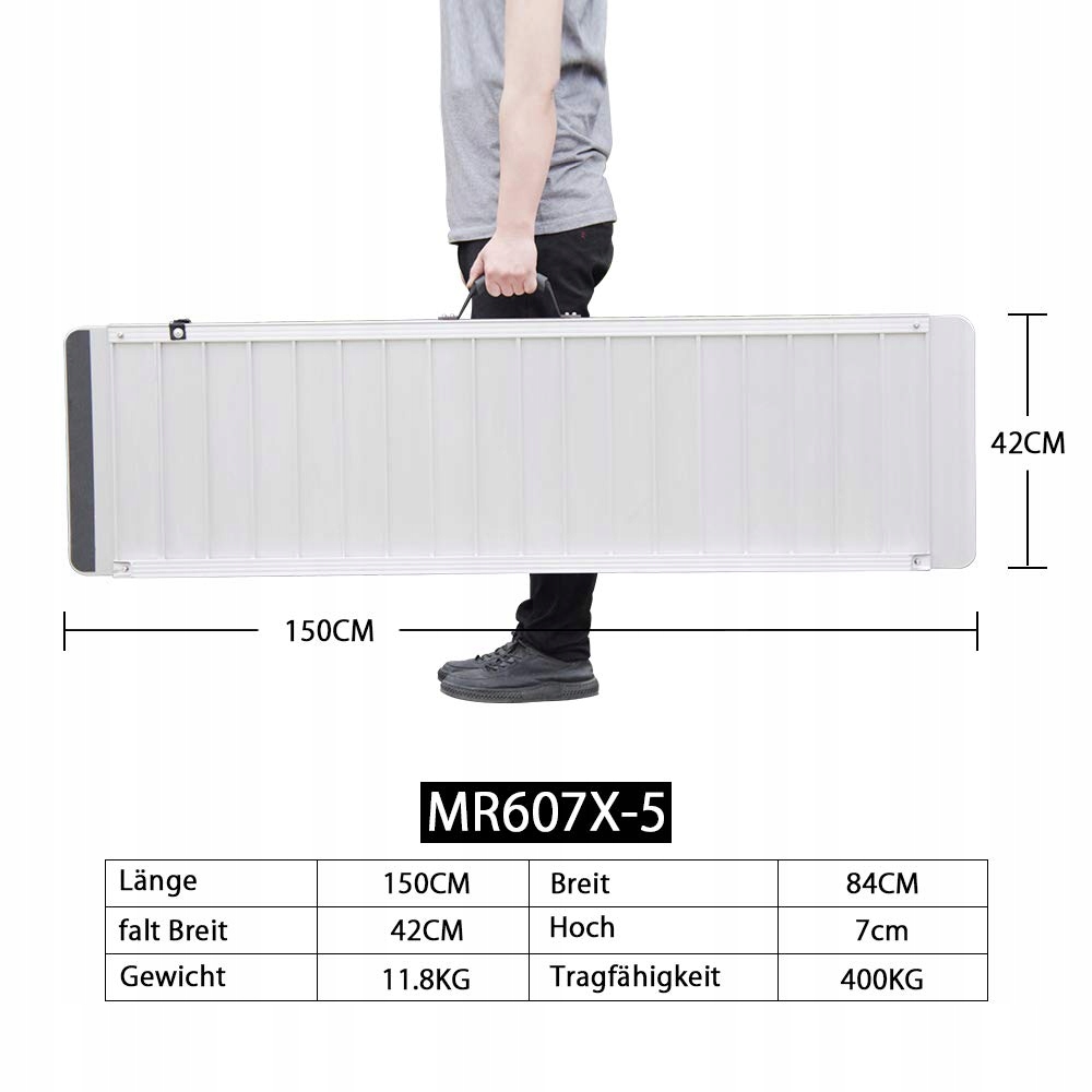 Пандус для инвалидной коляски портативный 150X85CM