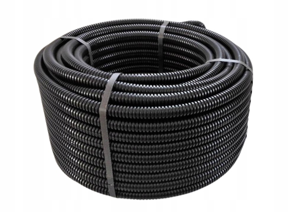 Rura Karbowana Peszel Z Pilotem Ochronna Do Kabli Pvc Fi. 32mm 50m 750N Uv
