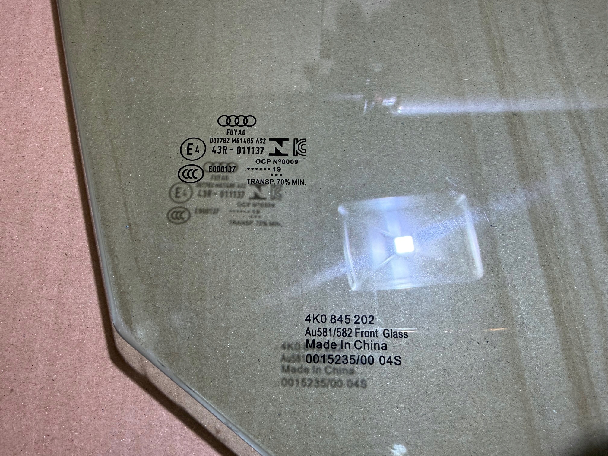 AUDI A6 C8 Türscheibe vorne rechts rechts vorne 4K0845202