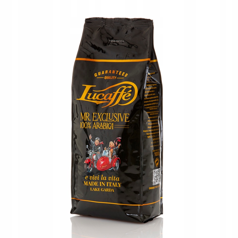 Levně Káva zrnková Lucaffe Mr. Exclusive tmavá italská káva 100% arabica 1 kg