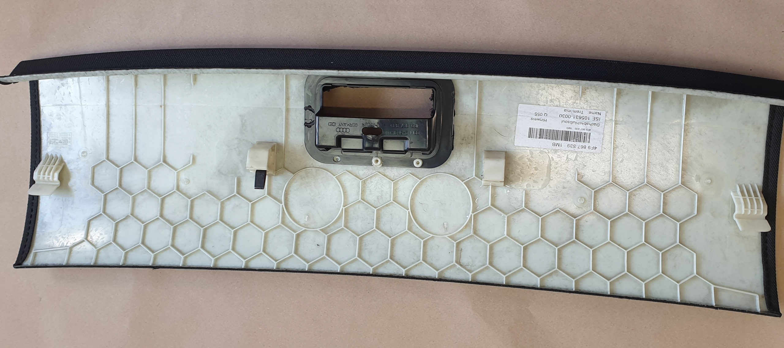 fedél kárpit hátso tetö AUDI A6 C6 AVANT 4F9867839 S-LINE OE