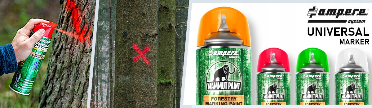 Spray Farba do znakowania drewna czerwona Ampere Stan opakowania oryginalne