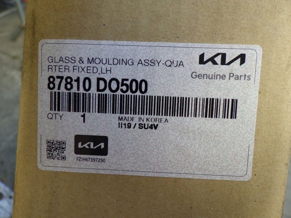 KIA EV9 EV 9 MV 23- window rear left side